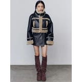 ショートフェイクムートンブルゾン | EMODA | 詳細画像34 