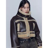 ショートフェイクムートンブルゾン | EMODA | 詳細画像48 