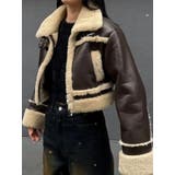 ショートフェイクムートンブルゾン | EMODA | 詳細画像8 