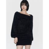 シャギードレープミニワンピース | EMODA | 詳細画像2 