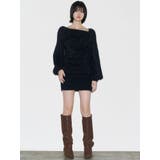 シャギードレープミニワンピース | EMODA | 詳細画像5 