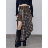 アシンメトリードッキングスカート | EMODA | 詳細画像2 