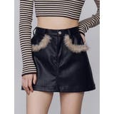 ブラック | ドッキングボックスミニスカート | EMODA