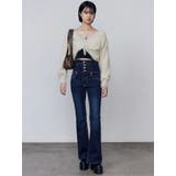 リボンポケットハイウエストパギンス | EMODA | 詳細画像8 