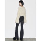 バックリボンフレアハイウエストパギンス | EMODA | 詳細画像44 