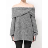 グレー | TUCK OFF SHOULDER KNIT | EMODA