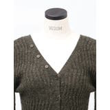 【VEQUM】WAVING V NECK KNIT | EMODA | 詳細画像9 