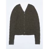 ブラウン | 【VEQUM】WAVING V NECK KNIT | EMODA