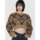 チェックロゴオーバーニット | EMODA | 詳細画像15 