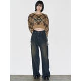 チェックロゴオーバーニット | EMODA | 詳細画像17 