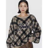 チェックロゴオーバーニット | EMODA | 詳細画像20 