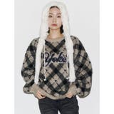 チェックロゴオーバーニット | EMODA | 詳細画像25 