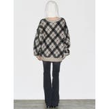 チェックロゴオーバーニット | EMODA | 詳細画像28 