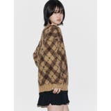 チェックロゴオーバーニット | EMODA | 詳細画像30 