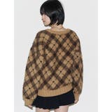 チェックロゴオーバーニット | EMODA | 詳細画像31 