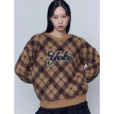 チェックロゴオーバーニット | EMODA | 詳細画像35 