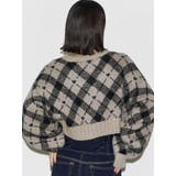 チェックロゴオーバーニット | EMODA | 詳細画像4 