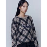 チェックロゴオーバーニット | EMODA | 詳細画像40 