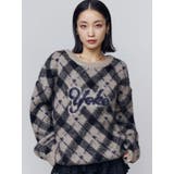 チェックロゴオーバーニット | EMODA | 詳細画像43 