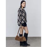 チェックロゴオーバーニット | EMODA | 詳細画像46 