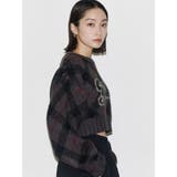 チェックロゴオーバーニット | EMODA | 詳細画像9 