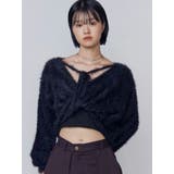 ブラック | バッククロス2WAYニット | EMODA