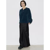 【VEQUM】VELOUR TEXTURE KNIT POLO | EMODA | 詳細画像10 