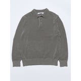 【VEQUM】VELOUR TEXTURE KNIT POLO | EMODA | 詳細画像15 