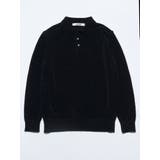 【VEQUM】VELOUR TEXTURE KNIT POLO | EMODA | 詳細画像16 