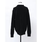 【VEQUM】VELOUR TEXTURE KNIT POLO | EMODA | 詳細画像20 