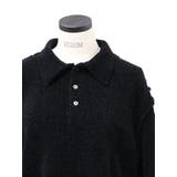 【VEQUM】VELOUR TEXTURE KNIT POLO | EMODA | 詳細画像22 