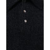 【VEQUM】VELOUR TEXTURE KNIT POLO | EMODA | 詳細画像25 