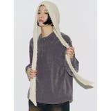 【VEQUM】VELOUR TEXTURE KNIT POLO | EMODA | 詳細画像3 