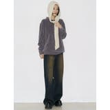 【VEQUM】VELOUR TEXTURE KNIT POLO | EMODA | 詳細画像7 