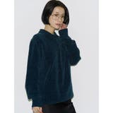 【VEQUM】VELOUR TEXTURE KNIT POLO | EMODA | 詳細画像9 