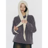 グレー | 【VEQUM】VELOUR TEXTURE KNIT POLO | EMODA