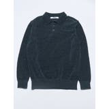 ブルー | 【VEQUM】VELOUR TEXTURE KNIT POLO | EMODA
