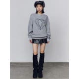 ハートロゴオーバースウェットプルオーバー | EMODA | 詳細画像10 