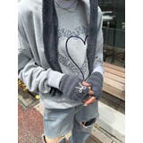 ハートロゴオーバースウェットプルオーバー | EMODA | 詳細画像3 