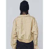 バックレースアップショートブルゾン | EMODA | 詳細画像12 