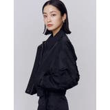 バックレースアップショートブルゾン | EMODA | 詳細画像16 