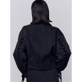 バックレースアップショートブルゾン | EMODA | 詳細画像17 