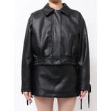 バックレースアップショートブルゾン | EMODA | 詳細画像29 