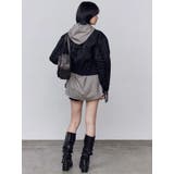 バックレースアップショートブルゾン | EMODA | 詳細画像9 