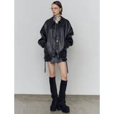 フェイクレザーオーバーブルゾン | EMODA | 詳細画像39 