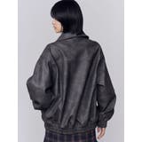 フェイクレザーオーバーブルゾン | EMODA | 詳細画像4 