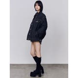 ワイドオーバーデニムブルゾン | EMODA | 詳細画像14 