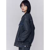 ワイドオーバーデニムブルゾン | EMODA | 詳細画像16 