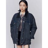 ワイドオーバーデニムブルゾン | EMODA | 詳細画像25 