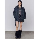 ワイドオーバーデニムブルゾン | EMODA | 詳細画像26 